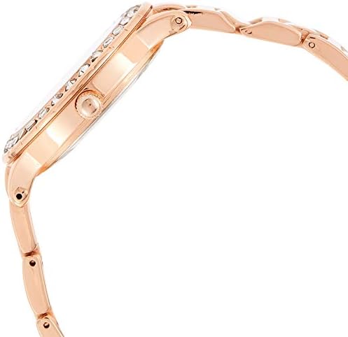 U.S. Polo Assn. Women's Rose Gold-Tone Watch – Elegant Crystal Bezel, Durable Bracelet