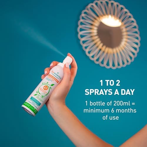 "Puressentiel Purifying Air Freshener Spray - Room Spray with 41 Essential Oils - Eliminate Odors without Synthetic Chemicals - Multi-Use - 6.75 oz"