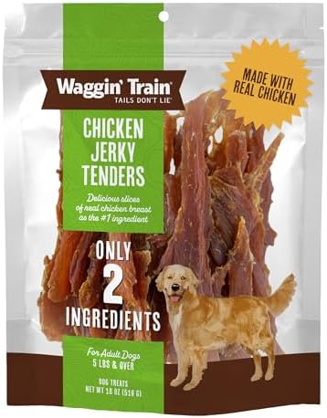 Waggin' Train Limited Ingredient, Grain Free Dog Treat, Chicken Jerky Tenders - 11 oz. Pouch
