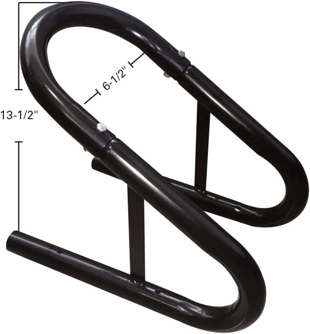 Extreme Max 5001.5759 3-Piece Motorcycle Wheel Chock - 6.5" Wide, Black