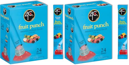 4C Powder Drink Mix Packets, Cranberry Pomegranate 1 Pack, 20 Count, Singles Stix On the Go, Refreshing Sugar Free Water Flavorings