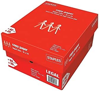 Staples TRU RED Copy & Printer Paper, 8.5 x 11, 20 lb, 92 Bright, 5,000 Sheets/Carton, White Letter Size Paper for Office, School & Home