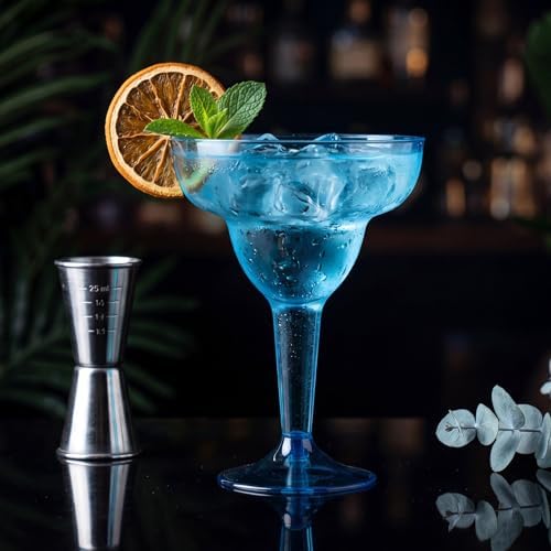 supernal 36pcs Neon Plastic Margarita Glasses Bulk
