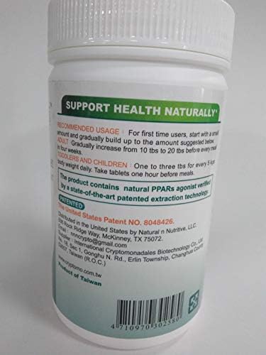 Cryptomonadales. Organic, raw, Spirulina Chlorella 600 Tablets