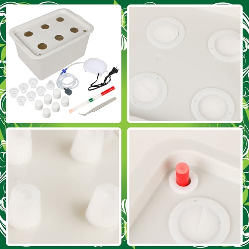 Hydroponics Grower Kit DIY Self Watering Indoor Hydroponics Tools Hydroponic System Planting Container Include Aquarium Air Pump Buoy Planting Box