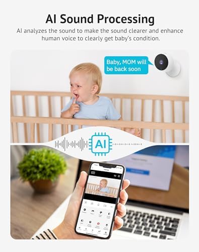 LaView Security Cameras 4pcs, Home Security Camera Indoor 1080P, Wi-Fi Cameras Wired for Pet, Motion Detection, Two-Way Audio, Night Vision, Phone App