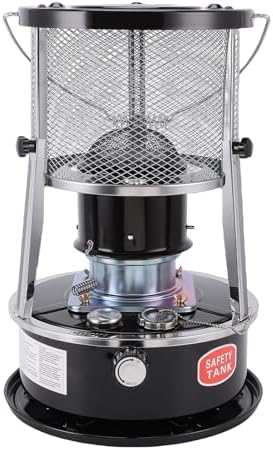 Kerosene Heater Portable Adjustable Height 2.6KW Efficient Space Heater for Camping Garage Home Use