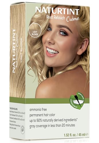 Naturtint Light Brown Root Retouch Crème Permanent Hair Color - Ammonia Free, Conceal Grays, No Artificial Scent, 1.52 Fl Oz