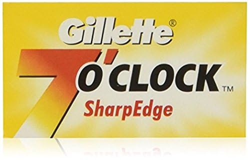 100 7 O'clock SharpEdge Superior Premium Platinum Double Edge Safety Razor Blades - 200+ shaves