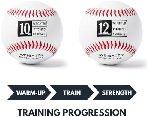 Thorza Weighted Baseballs for Pitching & Throwing Training - Velocity Building Balls for Hitting Practice & Strength Development - Youth to Pro