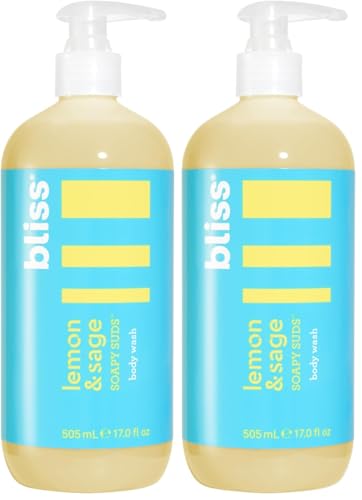 Bliss Soapy Suds Lemon and Sage Body Wash Cleanser - 17 Fl Oz - Skin-Loving