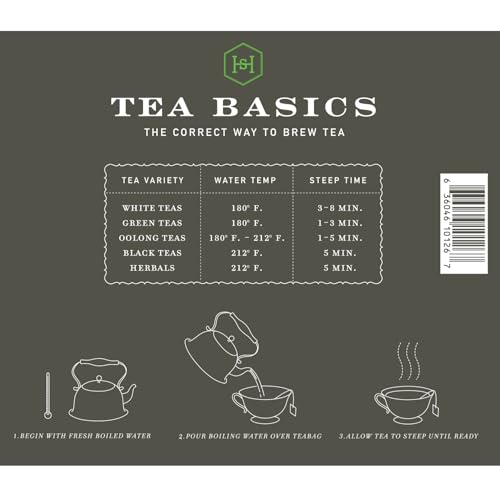 Harney & Sons Organic Green Tea with Citrus & Ginkgo, 50 Tea Bags | Organic green tea with citrus, ginkgo and lemongrass. Contains caffeine.