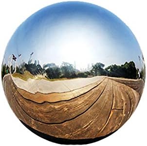 Stainless Steel Gazing Ball, 6 Pcs 50-150 mm Mirror Polished Hollow Ball Reflective Garden Sphere, Floating Pond Balls Seamless Gazing Globe for Home Garden Ornament Decorations (6 Pcs Mix)
