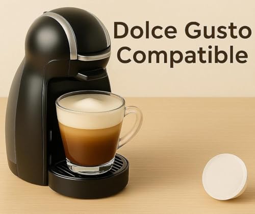 50 Milk Pods Compatible With Dolce Gusto Machines For Cappuccino & Latte Macchiato