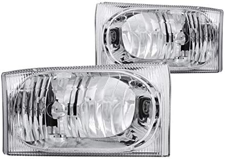 Anzo USA 111023 Ford Crystal Chrome Headlight Assembly - (Sold in Pairs)