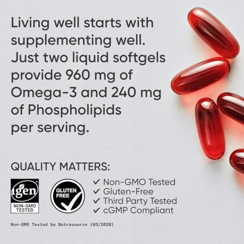 Sports Research® Total Omega-3 Fish Oil 2200mg w/Astaxanthin, 120 Count