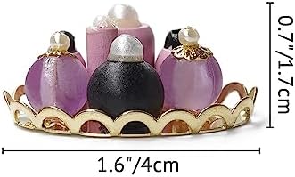 Odoria 1/12 Miniature Perfume Tray Dollhouse Decoration Accessories, Pink
