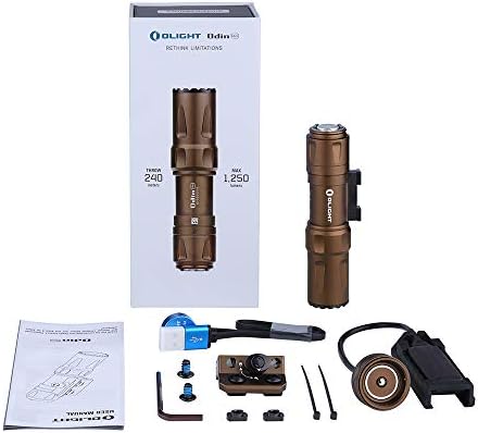 OLIGHT Odin Mini Ultra Compact 1250 Lumens Mlok Tactical Flashlight