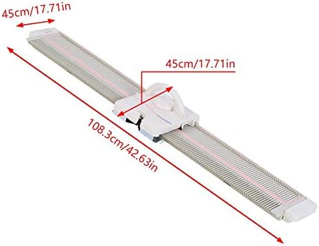 Knitting Machine and Accessories, LK150 150 Stitches 6.5mm Mid Gauge Plastic Domestic Knitting Machine with Accessories Tool Set for Household Sewing
