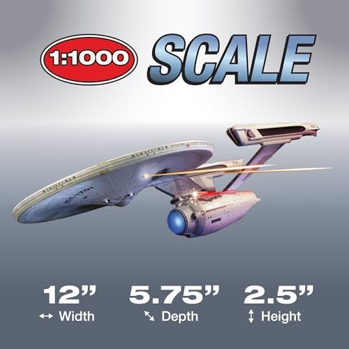 Polar Lights Star Trek U.S.S. Enterprise Refit Wrath of Khan Edition 2T 1:1000 Scale Model Kit