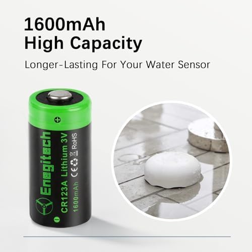 Enegitech CR123A 3V Lithium Battery, 123 3 Volt Lithium Battery