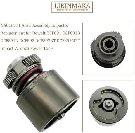 NA016971 Replaces for Dewalt DCF891 DCF891B DCF891N DCF892 DCF892NT | DCF892M2T Anvil Assembly Impactor Impact Wrench Power Tools