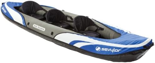 Sevylor Big Basin 3-Person Inflatable Kayak with Adjustable Seats & Carry Handles