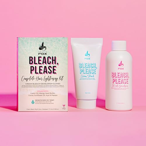 ARCTIC FOX Bleach Please Hair Bleach Kit - Vegan Cream Lightener - 6 oz Kit