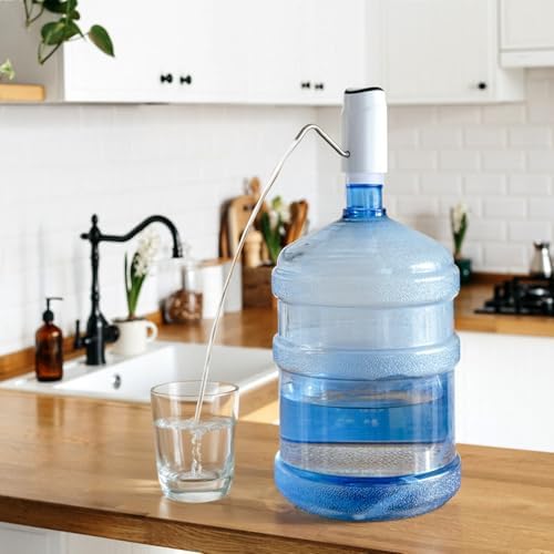 Jucoan 100 Pack Water Bottle Caps, 55mm 3&5 Gallon Non Spill Water Jug Caps, Replacement Snap On Caps for Water Dispenser Jugs