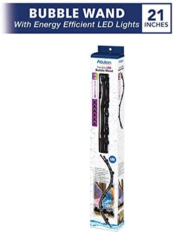 Aqueon Fish Tank Aquarium Flexible LED Accent Light and Bubble Wand, Blue, 14 Inch