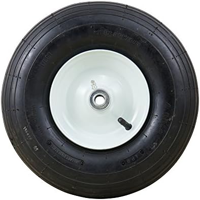 Marathon 4.00-6" Pneumatic (Air Filled) Tire on Wheel, 3" Hub, 5/8" Bearings