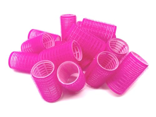 Set of 16 - Medium Size Self Grip Hair Rollers Pro Salon Hairdressing Curlers
