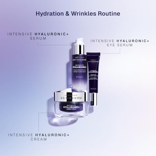 Institut Esthederm – Intensive Hyaluronic+ Anti-Wrinkles Refreshing Eye Serum - 0.5 fl. oz. | Hyaluronic+ eye serum reduces wrinkles and fine