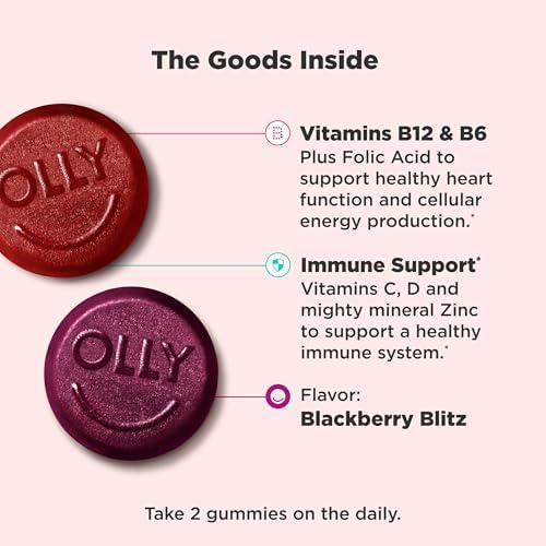 OLLY Men's Multivitamin Gummy, Supports Overall Wellness,* - 90 Count