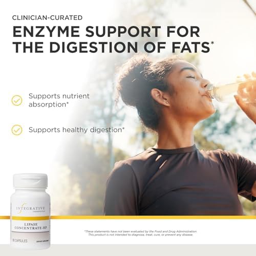 Integrative Therapeutics Lipase Concentrate-HP - Digestive Enzyme Supplement for the Digestion of Fats* - Nutrient Absorption & GI Tract Health
