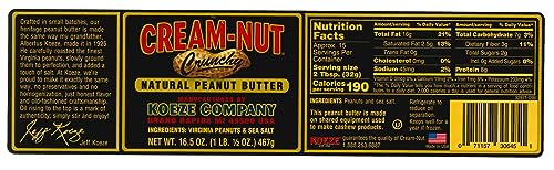 Cream-Nut Crunchy Natural Peanut Butter