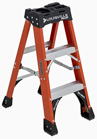 Louisville Ladder 6-Foot Fiberglass Step Ladder, 375-Pound Load Capacity, Type IAA, FS1406HD