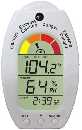 Ambient Weather WS-HE01 Handheld Heat Stress Index Monitor | With Dew Point, Temperature and Humidity