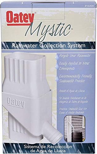 Oatey Mystic Rainwater Collection System Fits 2" X 3" Residential Downspouts (Тwo Рack)
