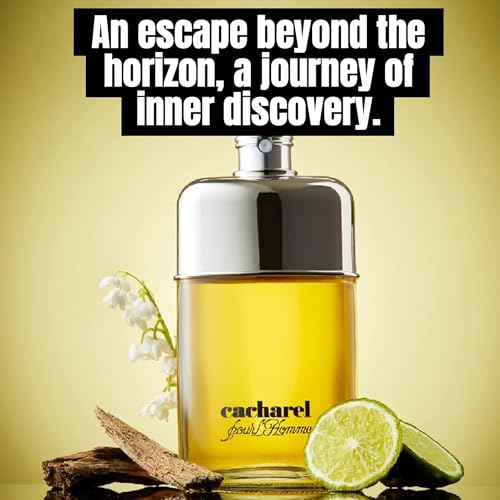 Cacharel Pour L'Homme Eau de Toilette Cologne for Men, Woody, Spicy and Floral Fragrance, Notes of Bergamot, Lily of the Valley Accord and Cedar Wood