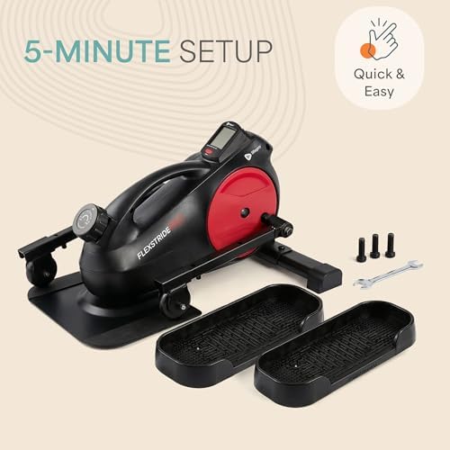 Lifepro Flexstride Under Desk Elliptical with Red Light Therapy Option