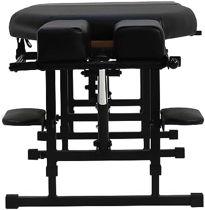 Sheffield 160 Elite Professional Portable Chiropractic Table - Lightweight Adjustable Folding Design (Charcoal)