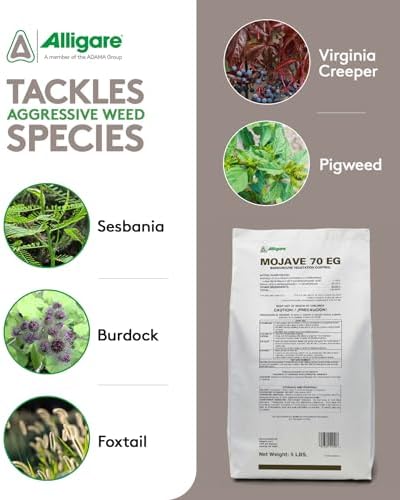 Alligare - Mojave 70EG Weed Killer for Grasses, Weeds & Vines - Total Bareground Weed Control with Long-Lasting Residual