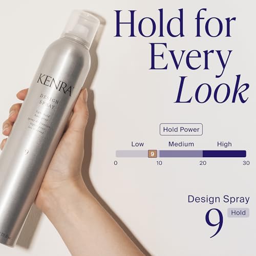Kenra Design Spray 9 | Light Hold Hairspray | Tames Frizz & Flyaways | Lightweight, Brushable Formula | All Hair Types
