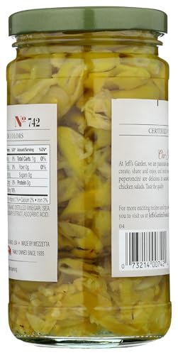 Jeff's Naturals Sliced Golden Greek Peperoncini - 12 oz
