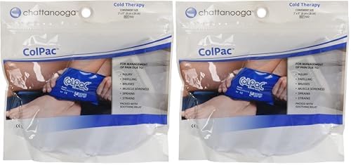 Chattanooga ColPac - Reusable Gel Ice Pack - Black Polyurethane - Standard - 10 in x 13.5 in - Cold Therapy - Knee, Arm, Elbow, Shoulder, Back - Aches, Swelling, Bruises, Sprains, Inflammation