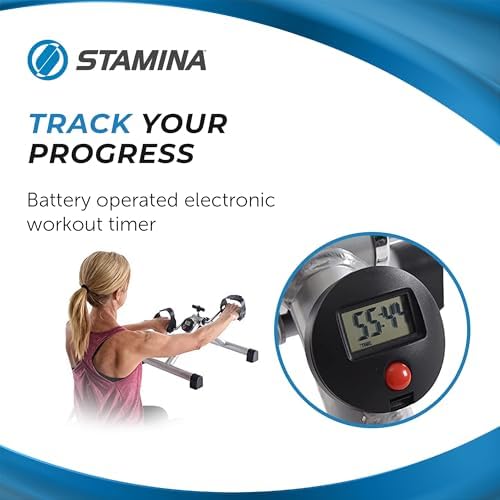 Stamina InStride Cycle XL - Folding Cycle Pedal Exerciser - Fitness Bike with Smart Workout App for Seated Exercise - Foldable Exercise Bike for