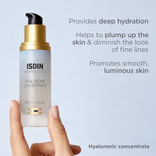ISDIN Isdinceutics Hyaluronic Concentrate Hydrating Face Serum, 1 fl oz