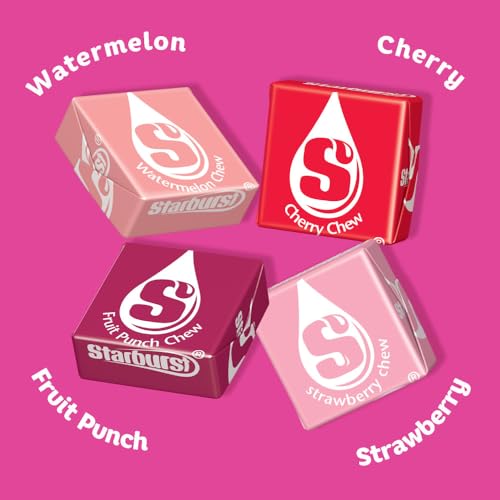 STARBURST FaveREDS Chewy Candy, Bulk Pack, Full Size, 24 Packs