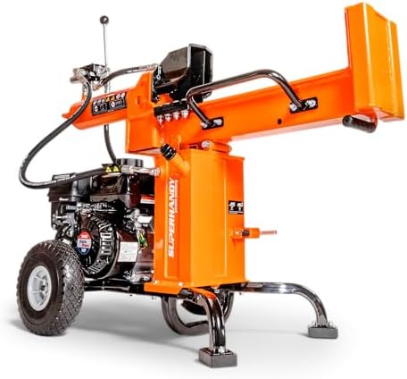 SuperHandy Portable 25 Ton Gas Log Splitter with 7HP Engine, Bucher Gear Pump